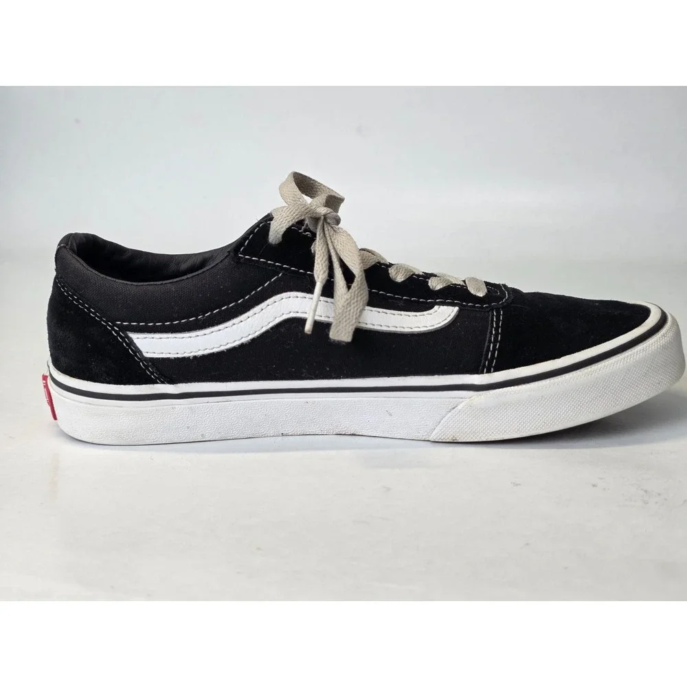Vans Old School Youth‎ Sneakers Size 6 Black White Suede Canvas Low Top Shoes